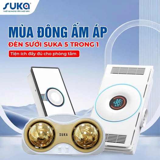 Đèn sưởi thông minh SUKA 5 trong 1 – Chuẩn tiện ích cho mùa đông lạnh