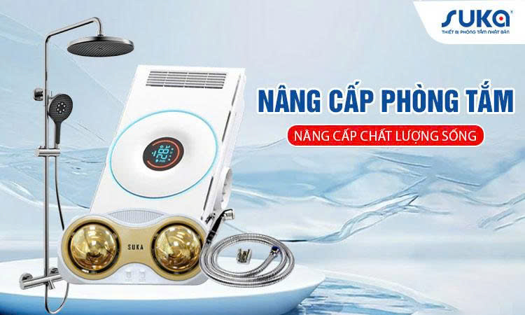 Nâng tầm phòng tắm – Chuẩn tiện nghi cùng thiết bị vệ sinh SUKA