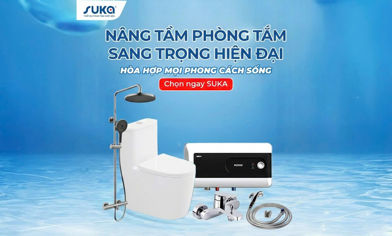 Phòng tắm đẹp không cần cầu kỳ – Chỉ cần chọn đúng SUKA